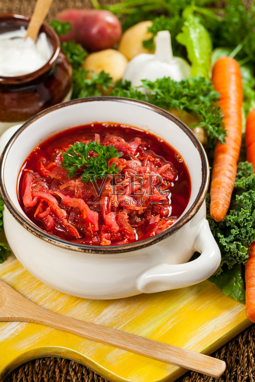 甜菜汤照片摄影图片