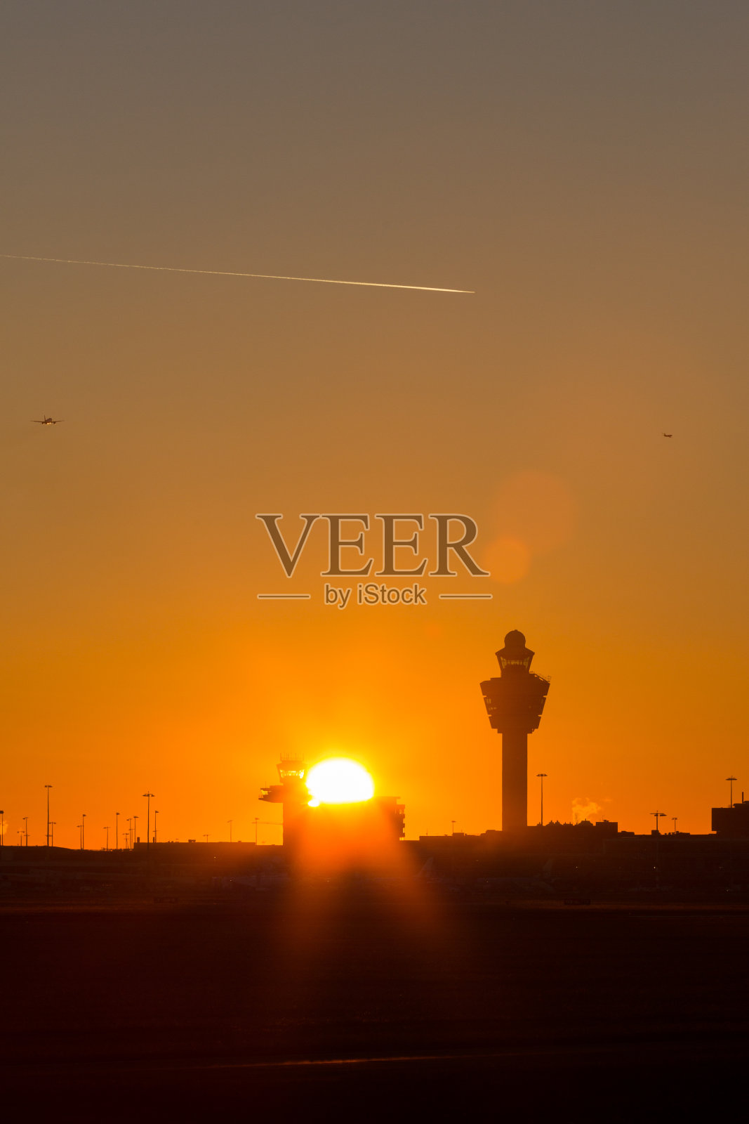 斯希波尔机场日落照片摄影图片