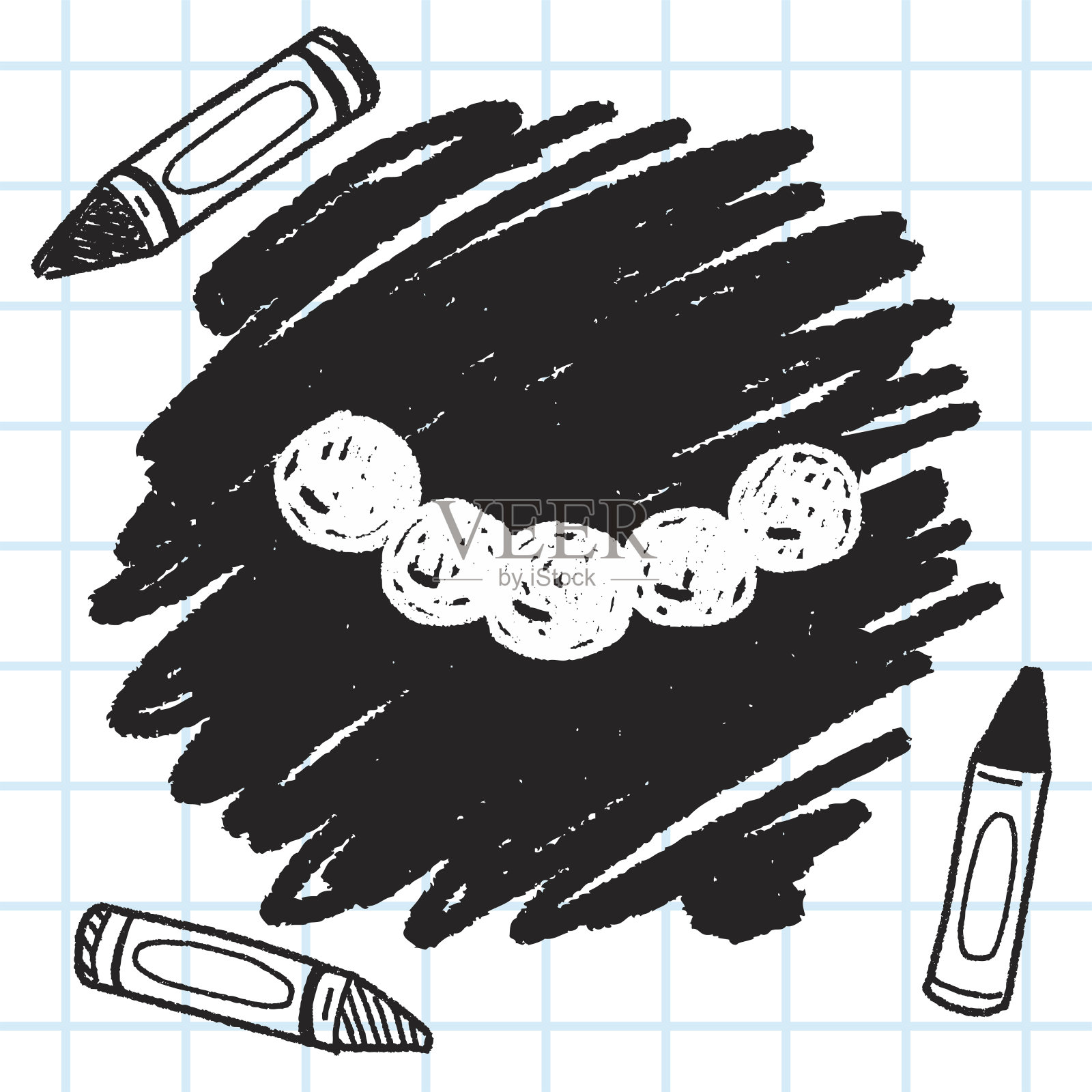 项链涂鸦插画图片素材