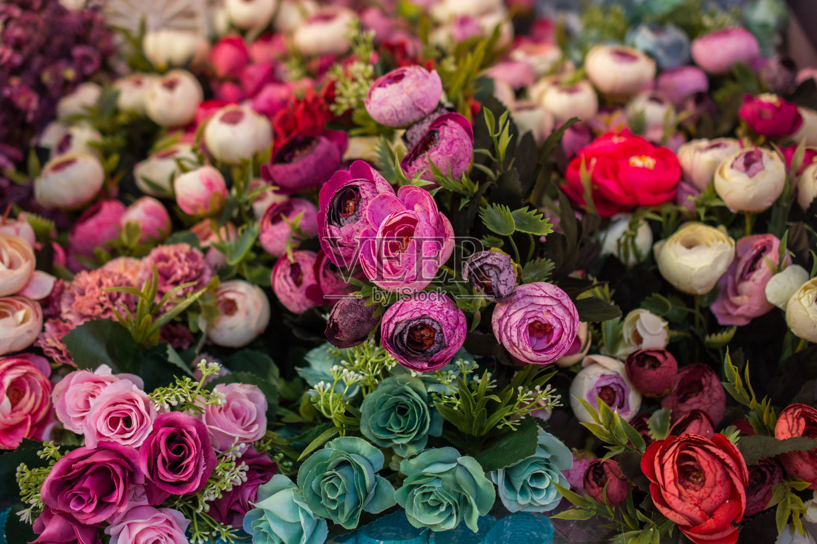 装饰用的假花照片摄影图片