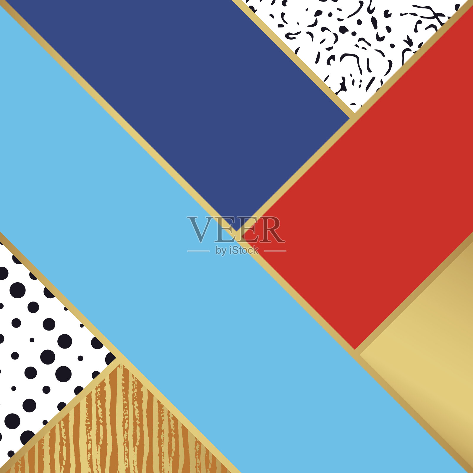 抽象艺术模式。矢量插图的时装设计。插画图片素材