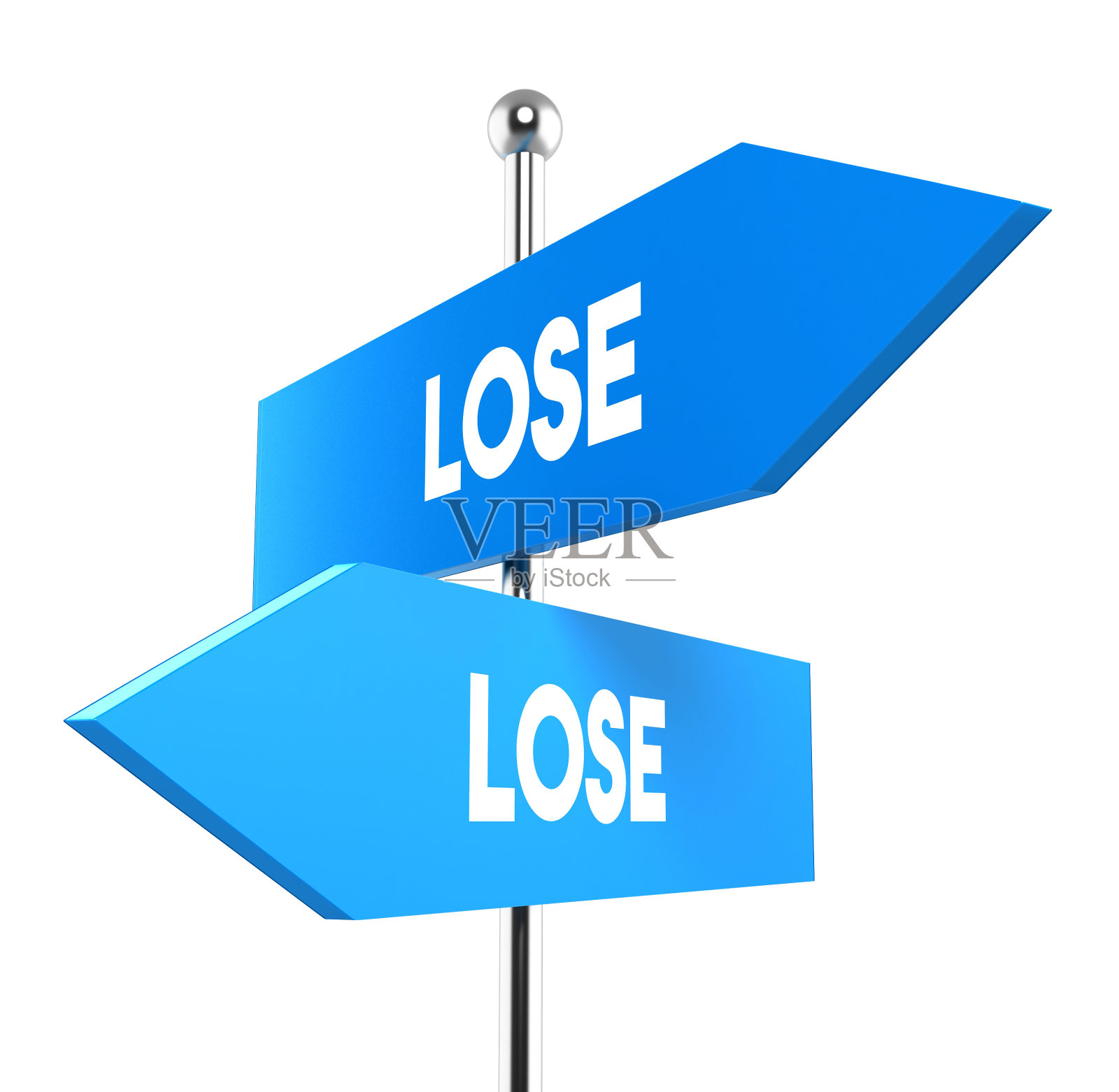 2个路标指向迷失方向照片摄影图片