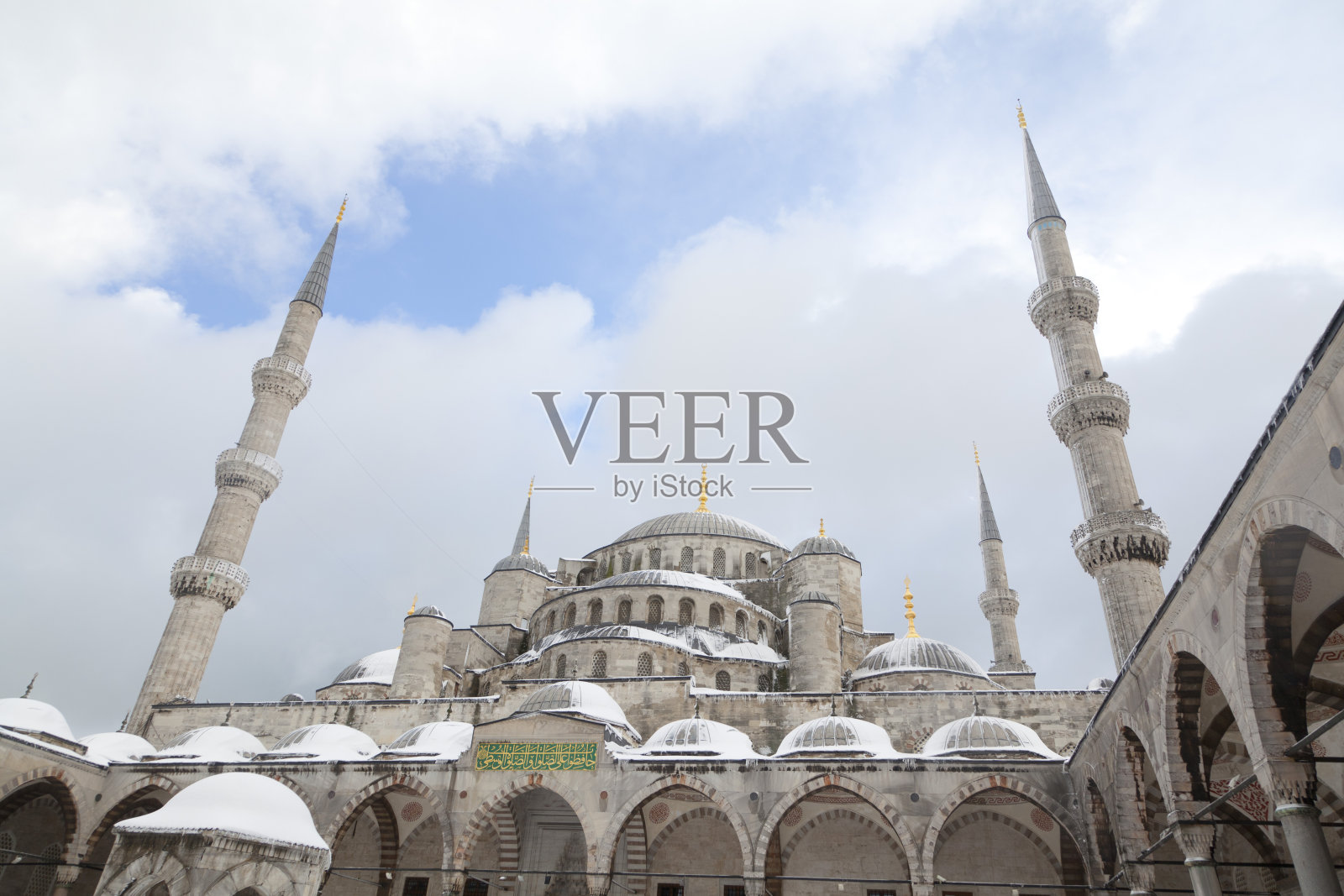 苏丹艾哈迈德清真寺,伊斯坦布尔,土耳其照片摄影图片