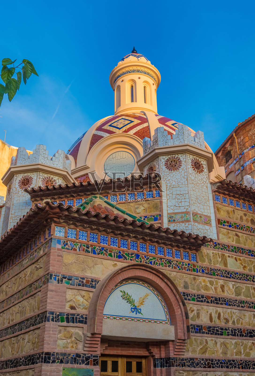 圣罗马教堂,科斯塔布拉瓦,加泰罗尼亚,西班牙照片摄影图片