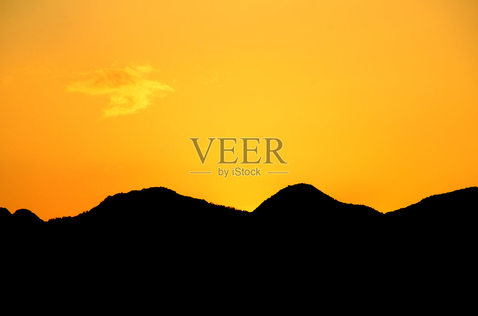 日落和山脉照片摄影图片