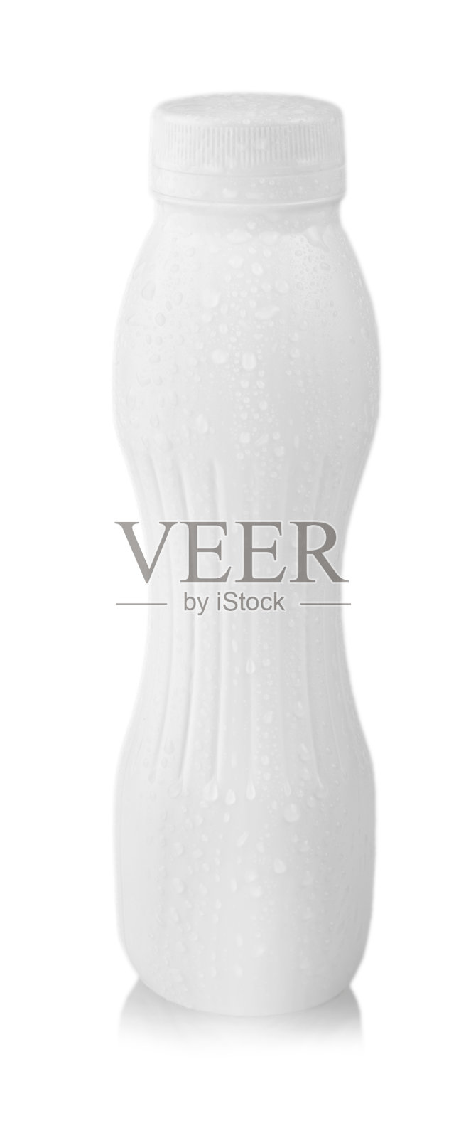 白色的小水滴塑料瓶照片摄影图片