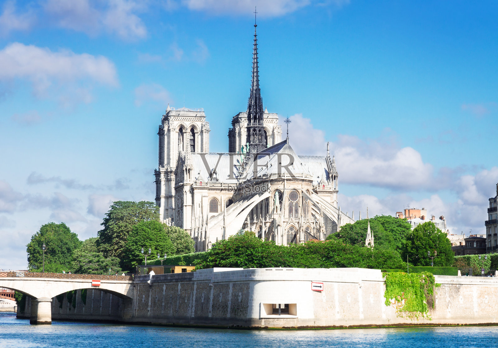法国巴黎圣母院照片摄影图片
