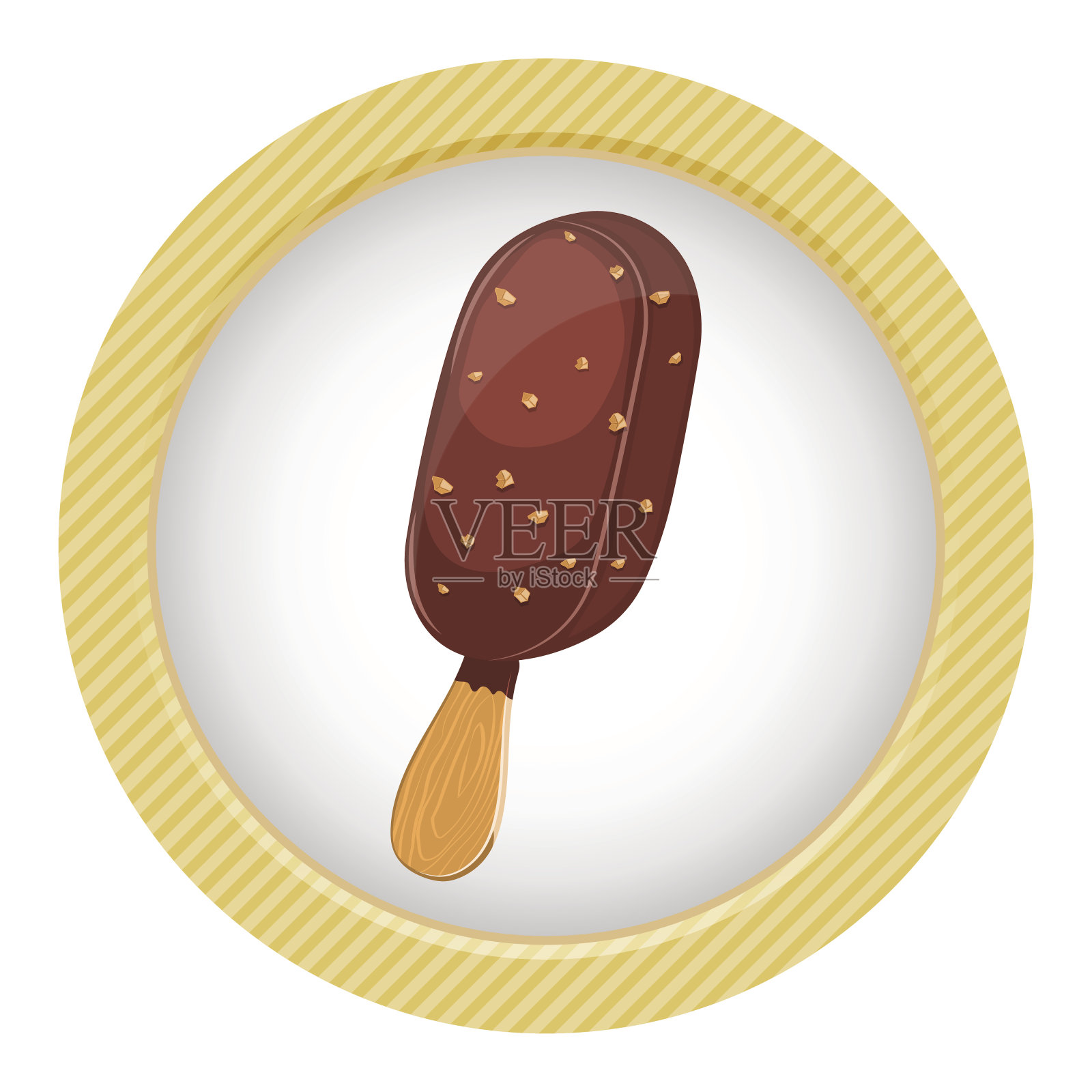 爱斯基摩人的冰激淋设计元素图片