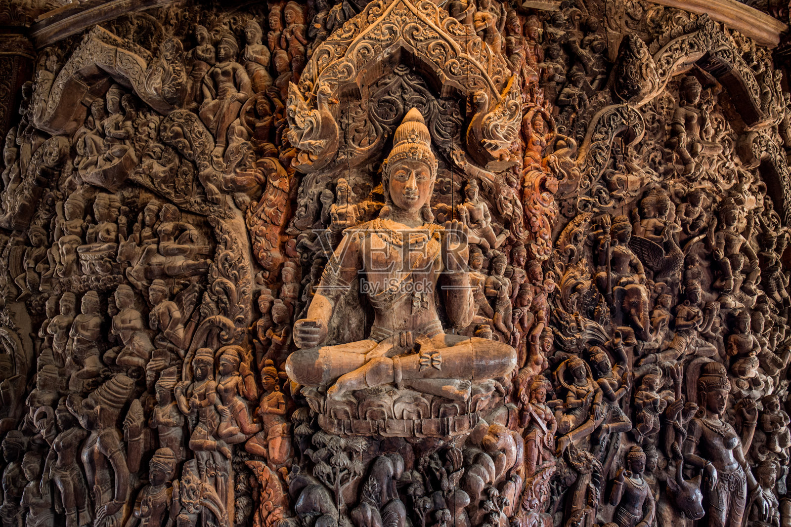 泰国的真理圣殿照片摄影图片