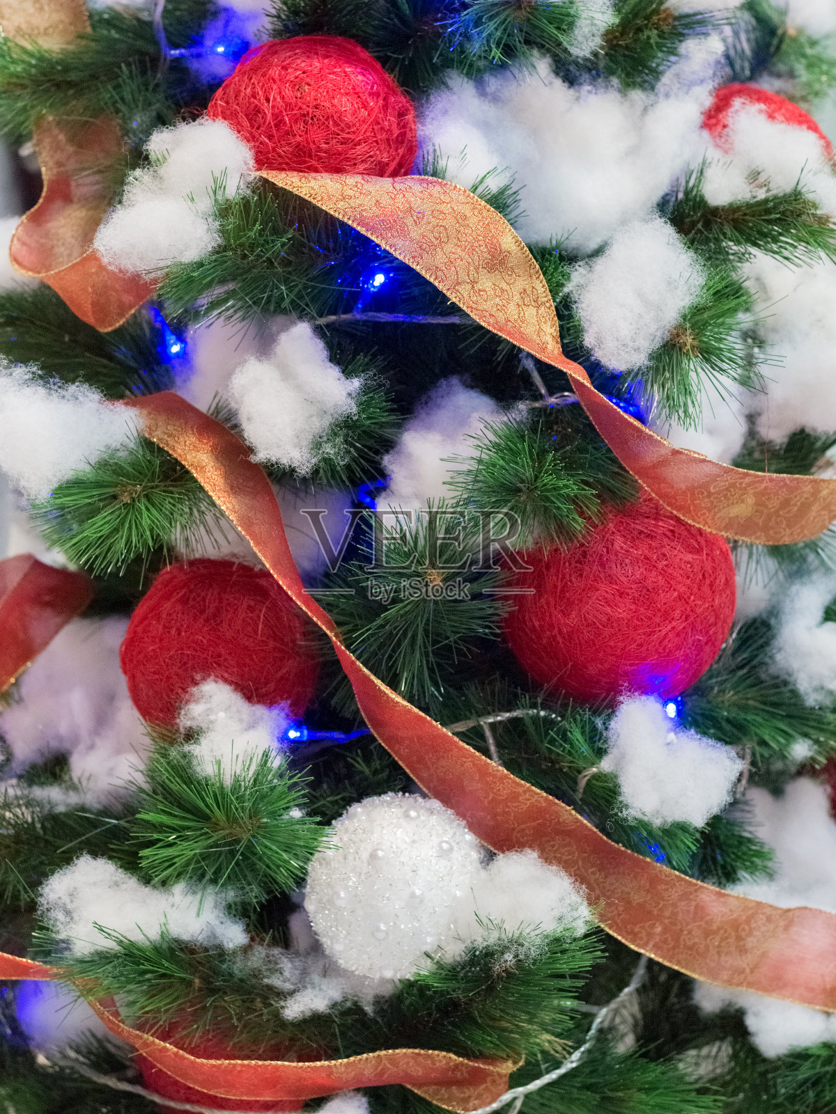 圣诞树特写照片摄影图片