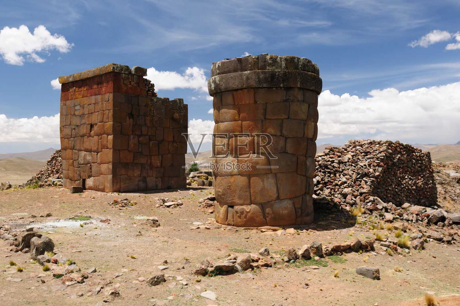库蒂姆博印加被毁 , 蒂卡卡湖, 秘鲁照片摄影图片