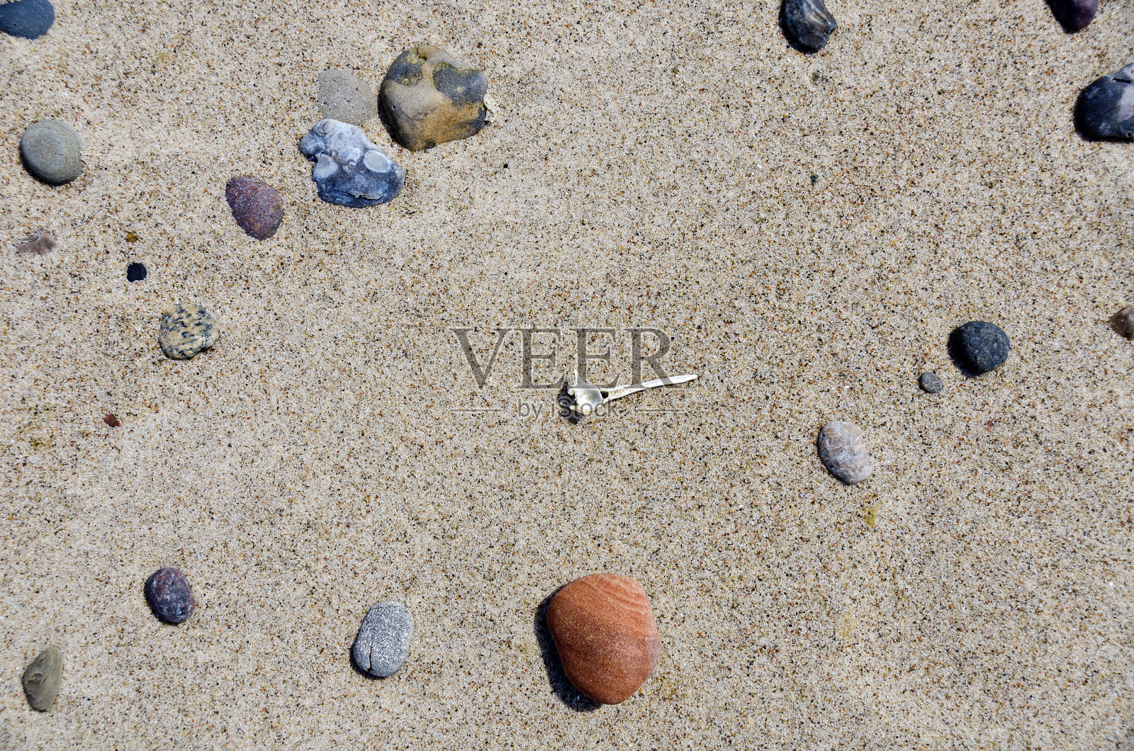 不同的石头和鱼的漩涡照片摄影图片