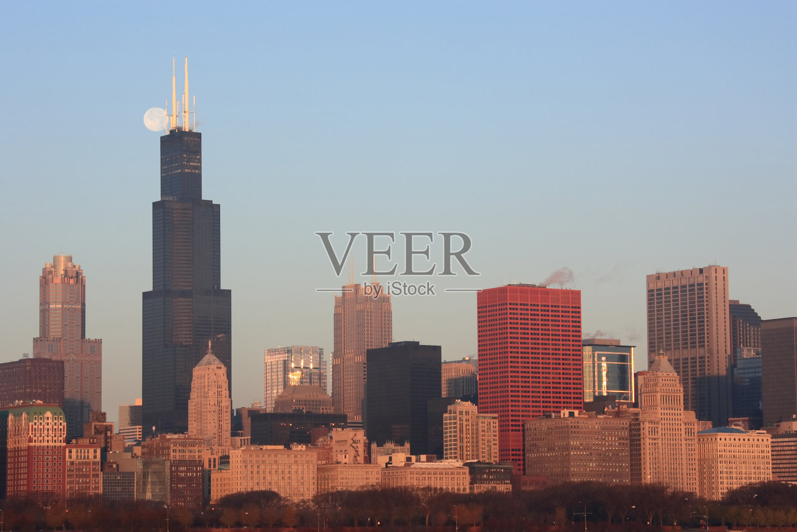 芝加哥市中心照片摄影图片