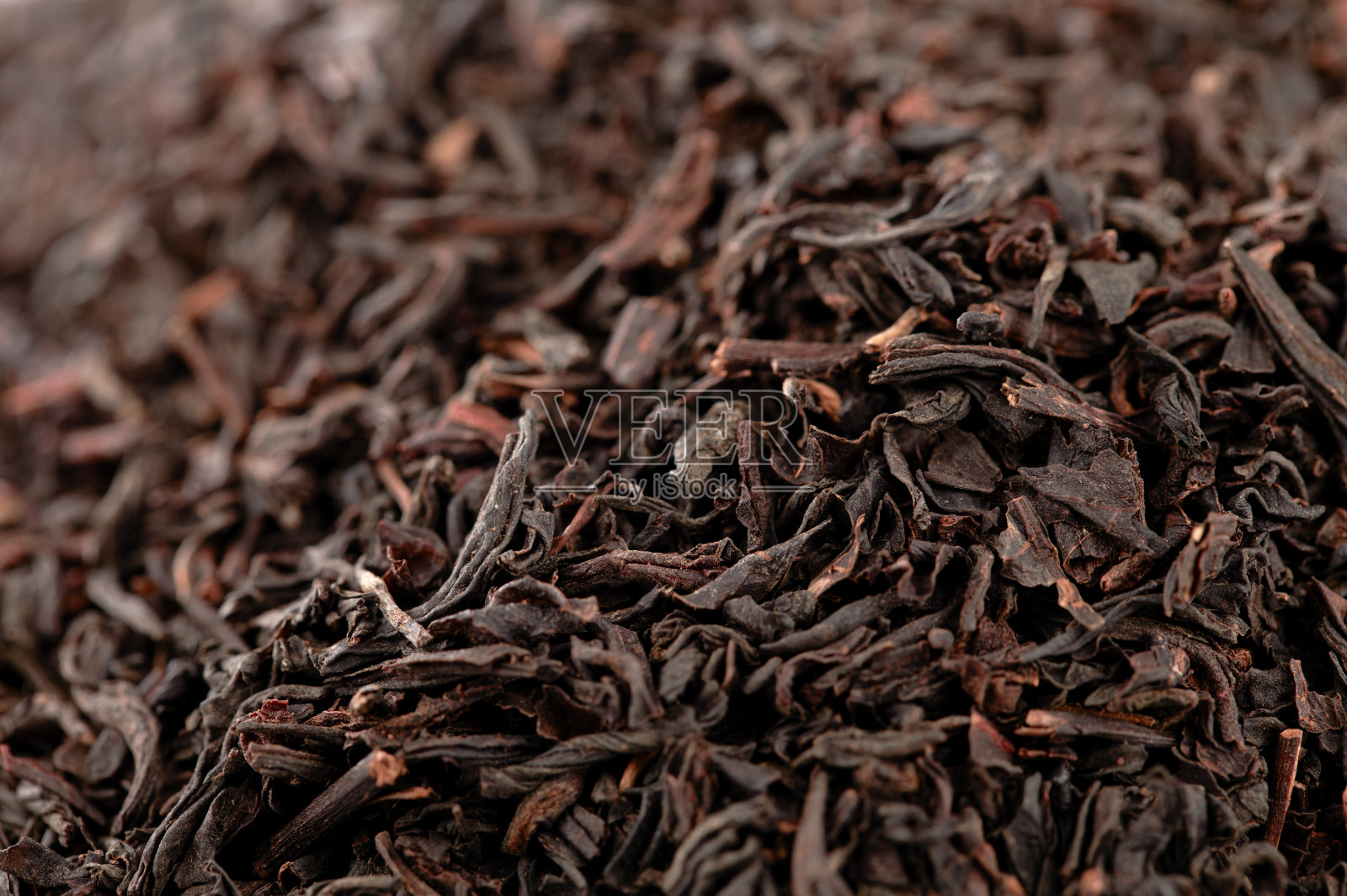 伯爵红茶散叶背景,浅浅照片摄影图片