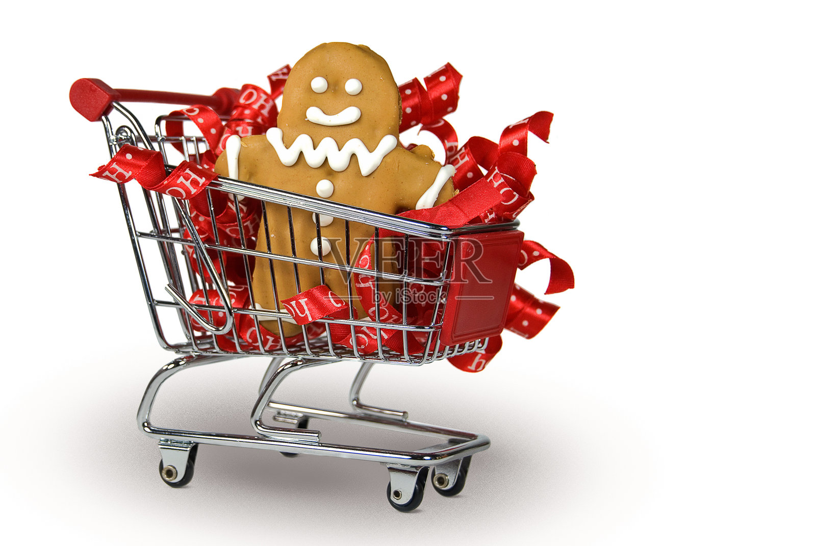 推车里的姜饼男孩照片摄影图片