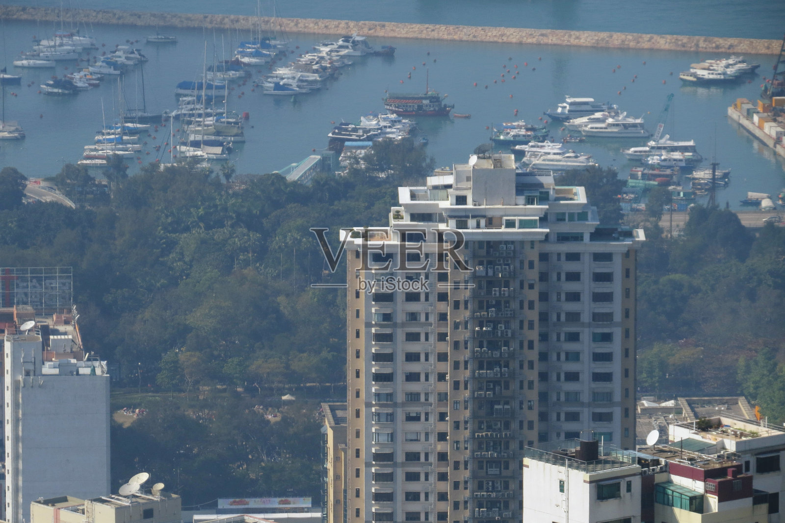 白天的香港城市建筑照片摄影图片