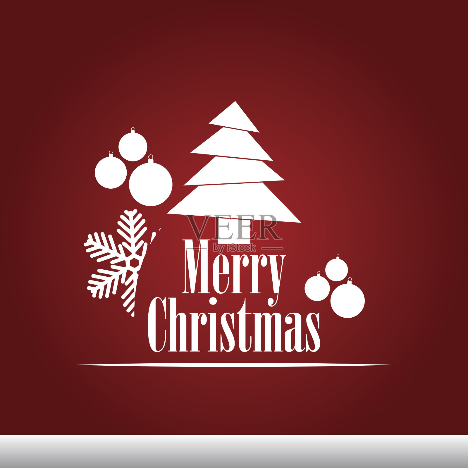 圣诞贺卡。插画图片素材