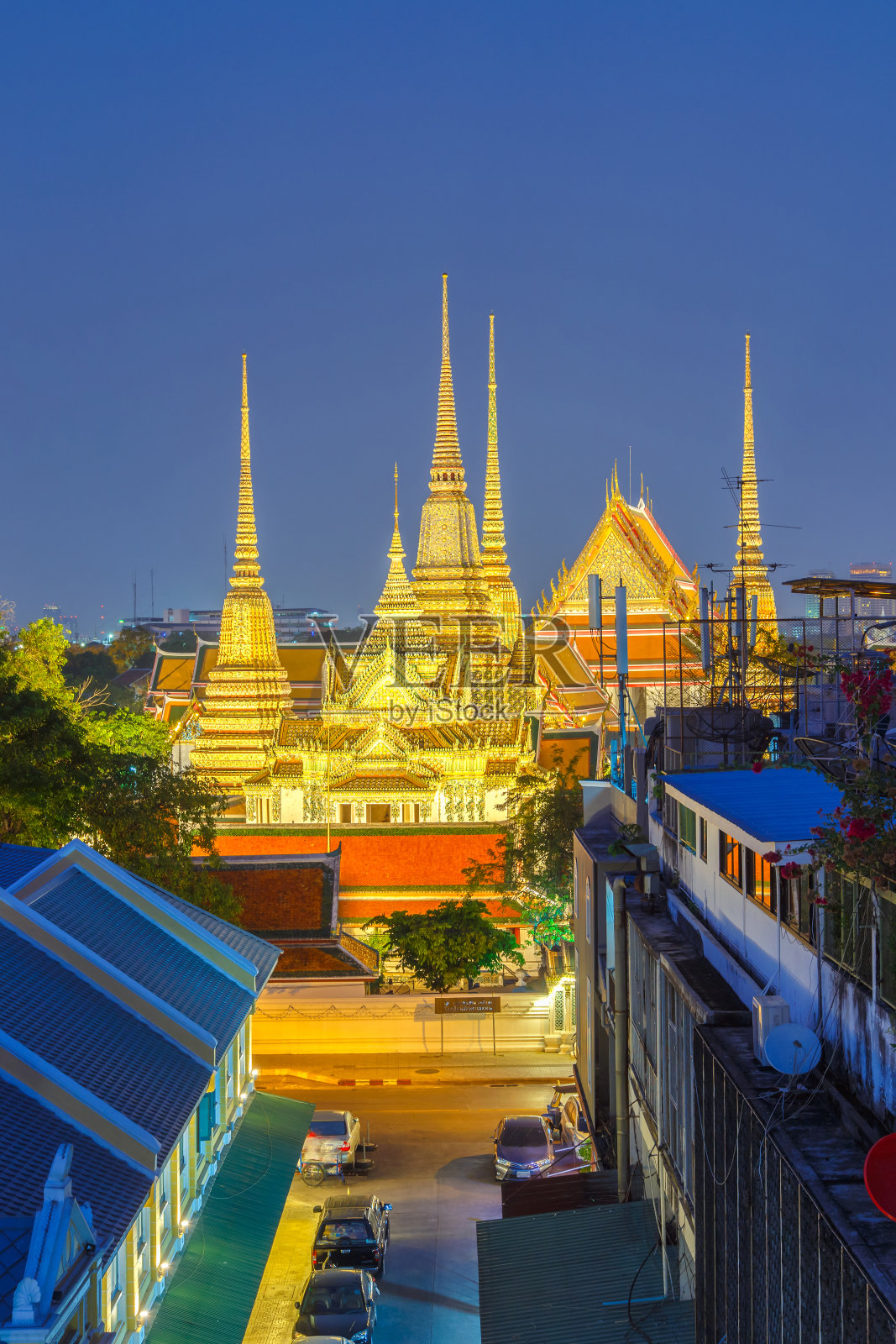 泰国曼谷的卧佛寺。照片摄影图片