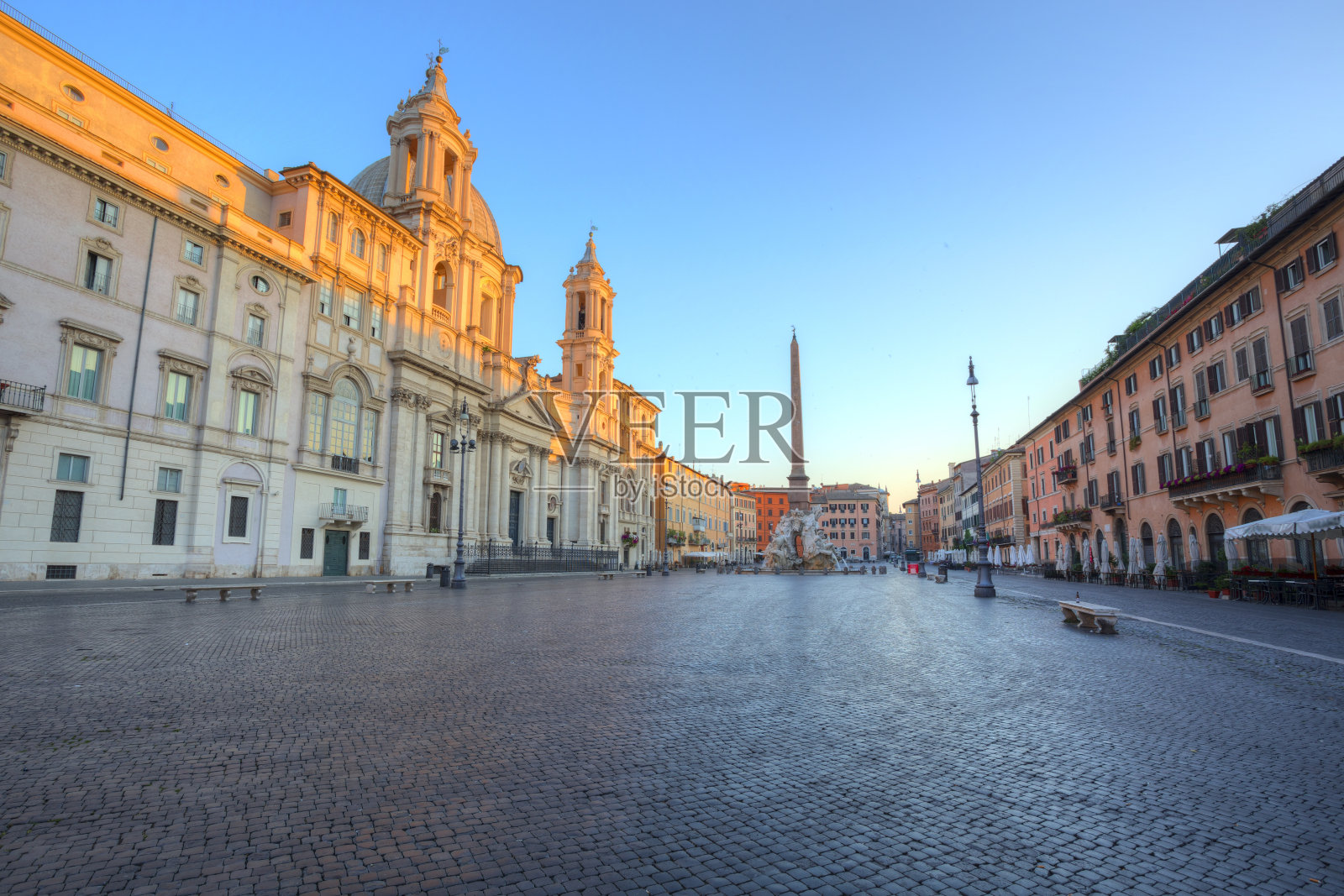 罗马纳沃纳广场。意大利照片摄影图片