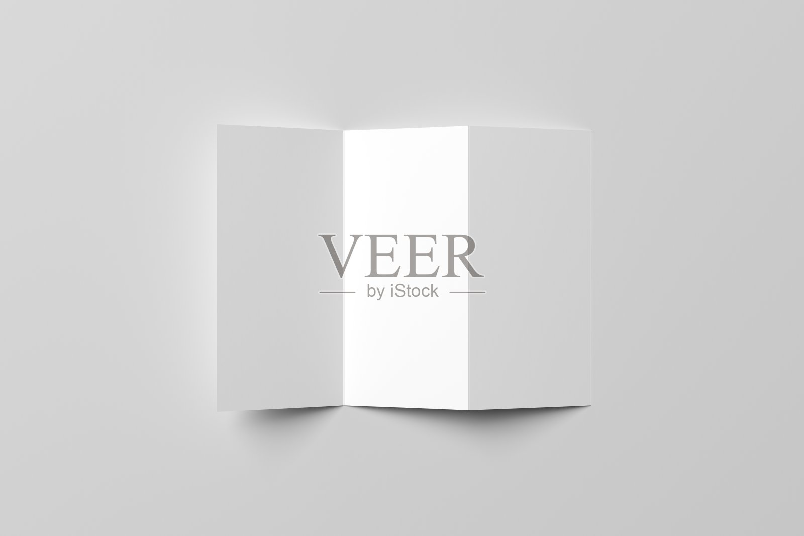 Z-Fold空白模型。三维演示照片摄影图片