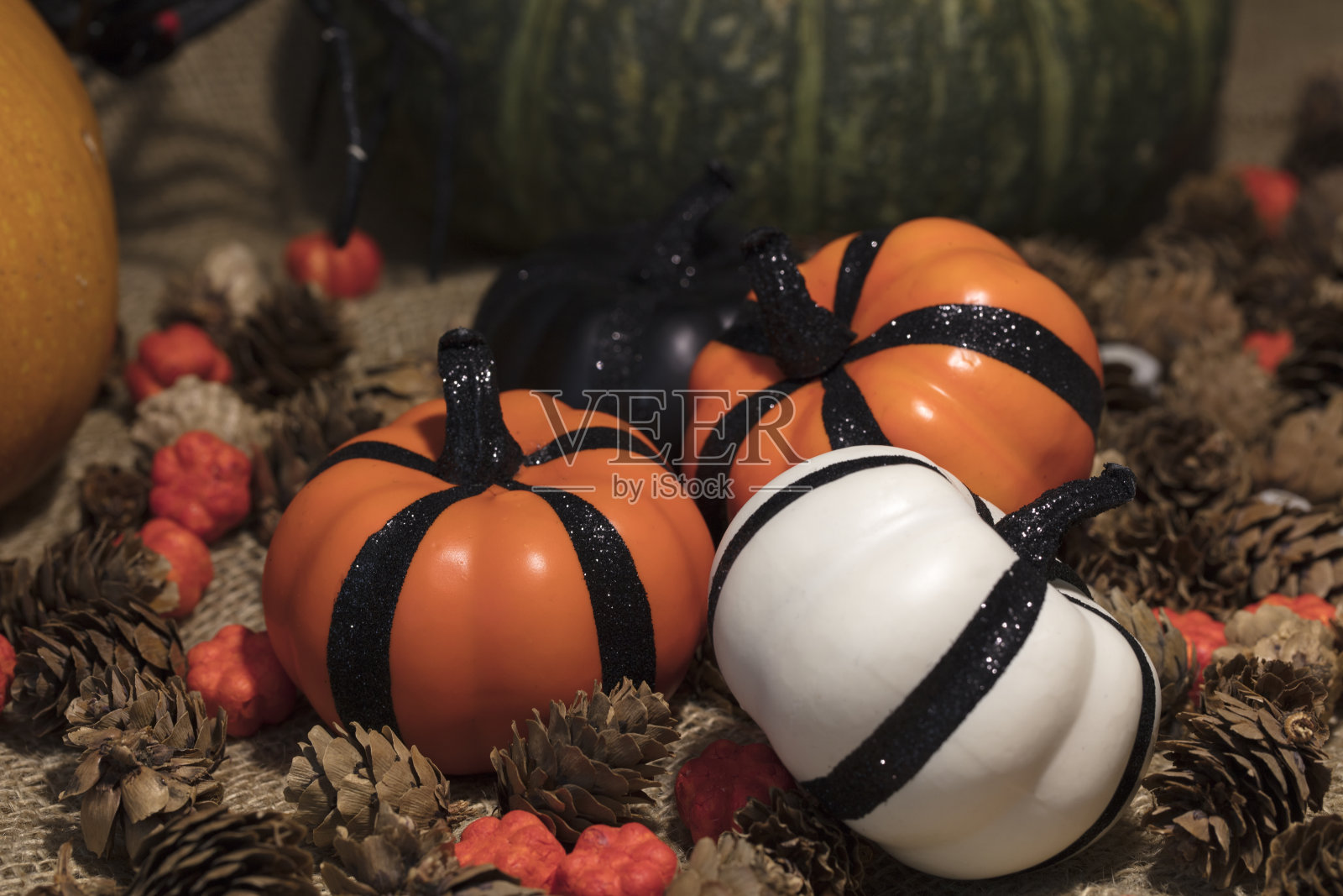 万圣节南瓜装饰照片摄影图片