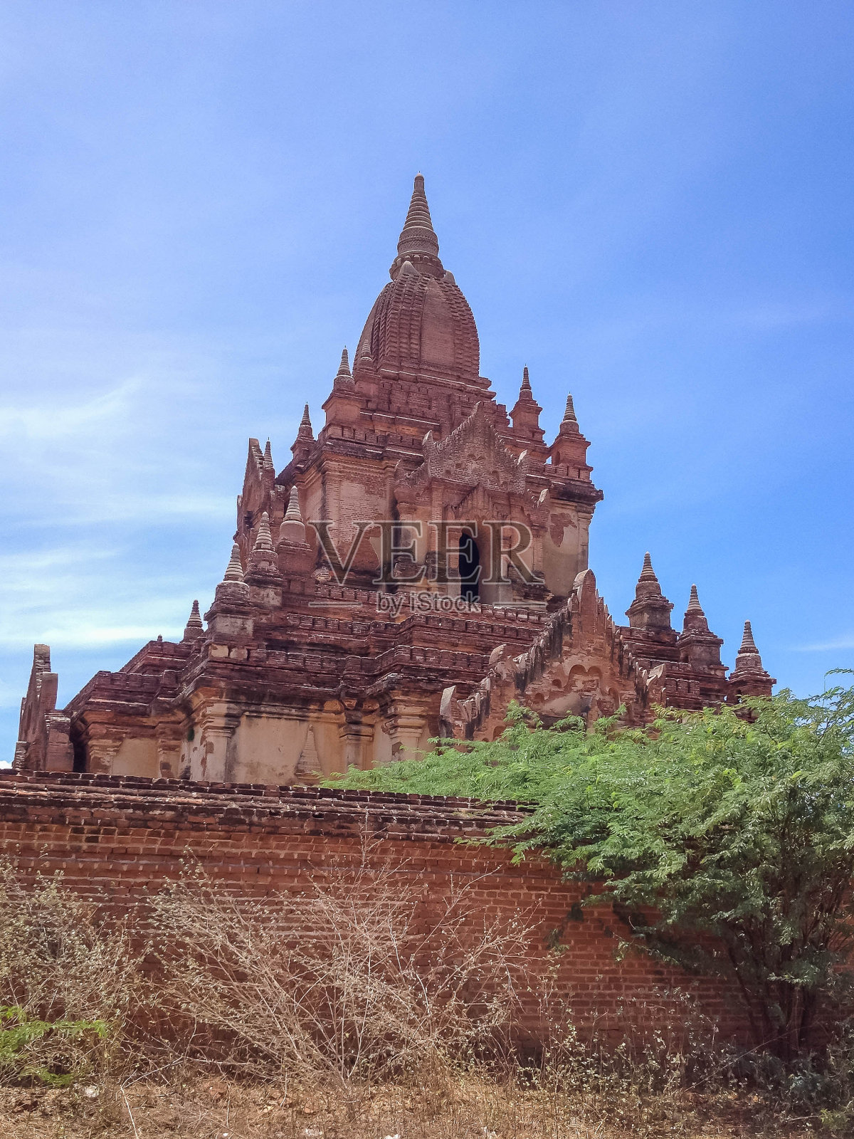 缅甸蒲甘的寺庙和宝塔照片摄影图片