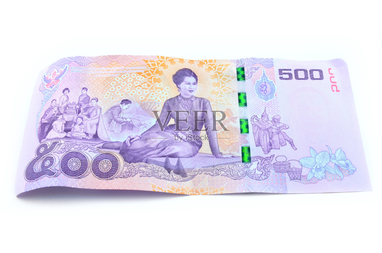 泰国的比莉500泰铢。照片摄影图片