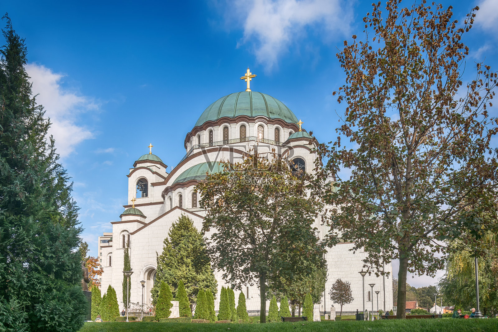 贝尔格莱德的圣萨瓦神庙照片摄影图片