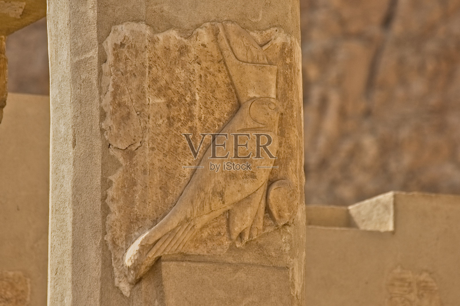 哈特谢普苏特女王神庙的柱子照片摄影图片