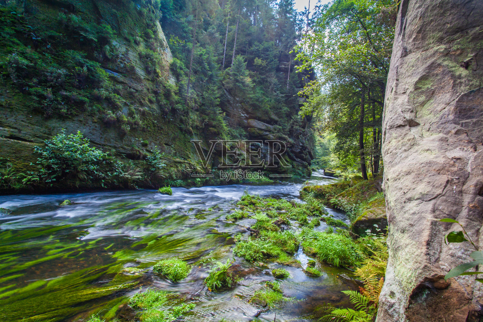 捷克瑞士卡姆尼茨峡谷风光照片摄影图片