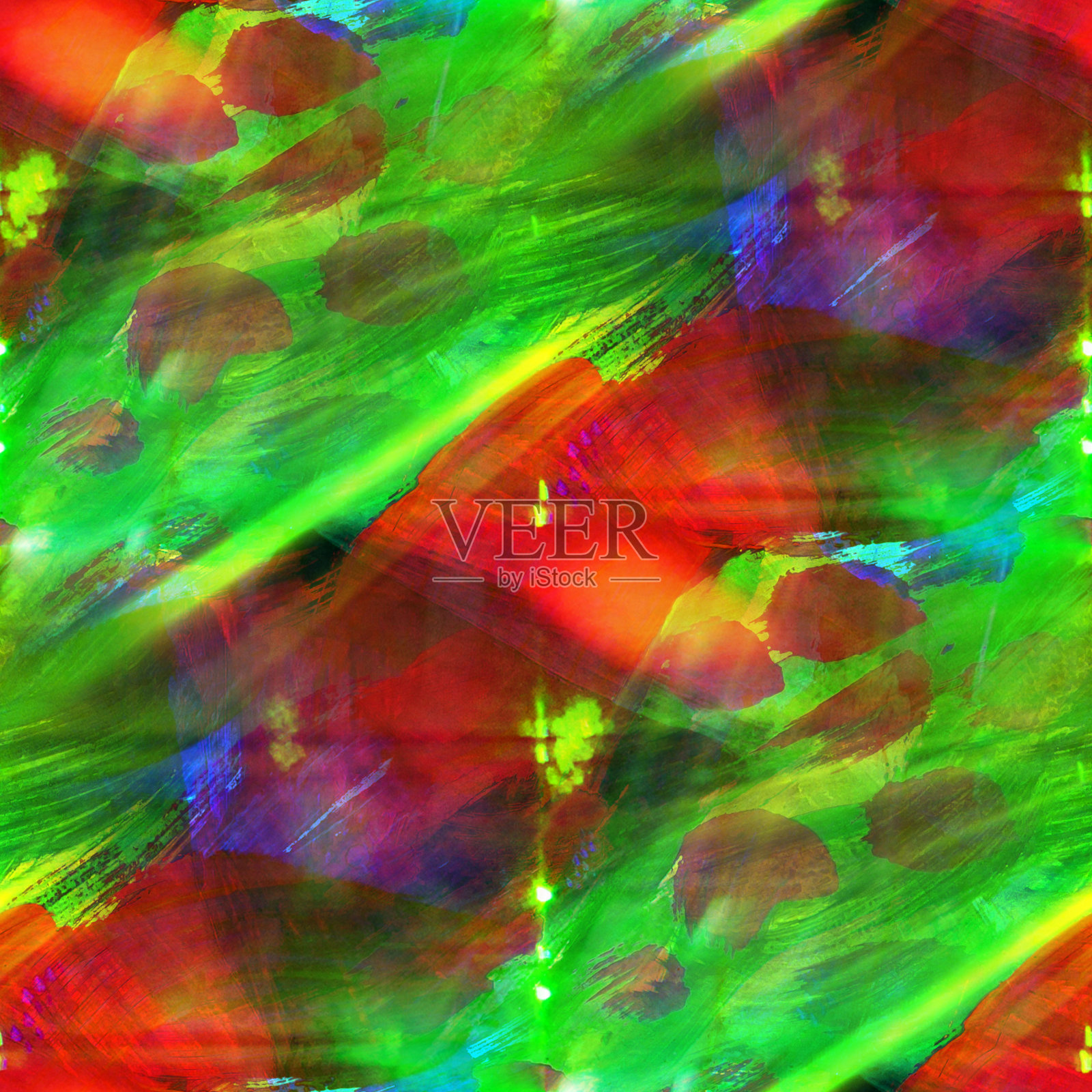 抽象纹理颜色无缝绿色,红色背景水彩插画图片素材