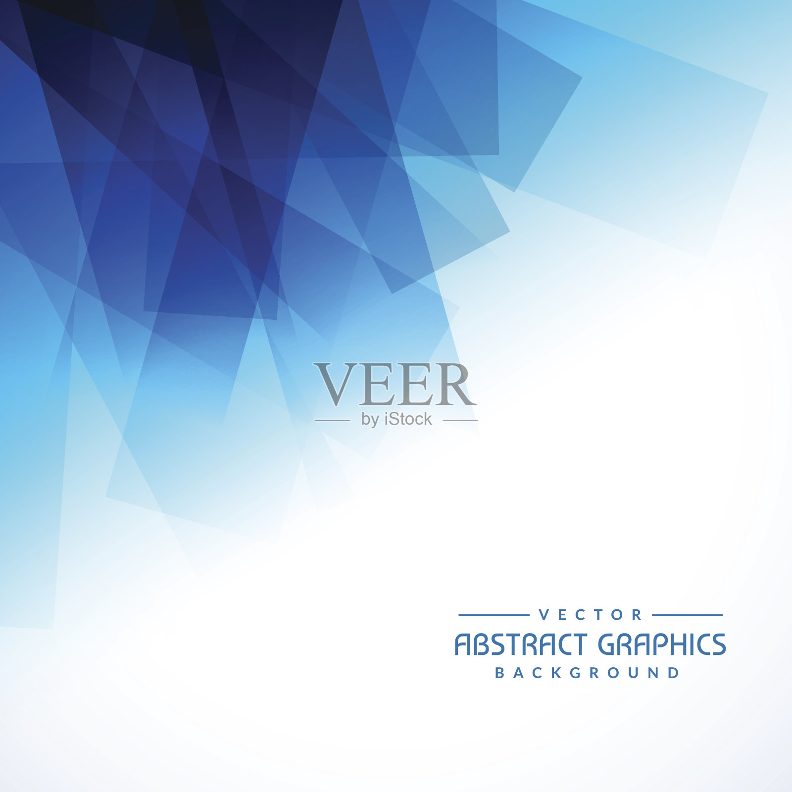 抽象蓝色形状背景插画图片素材