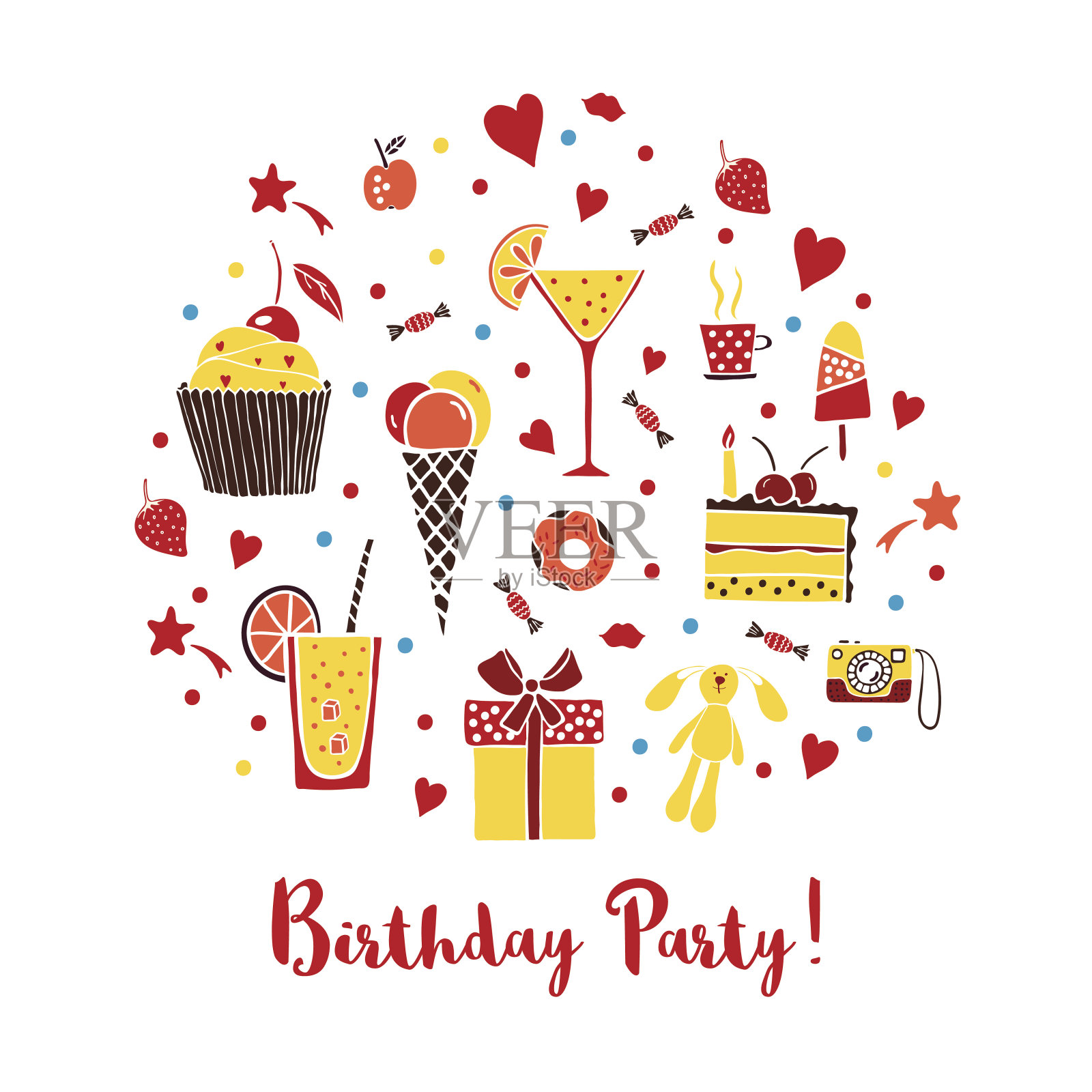 生日聚会设计模板素材