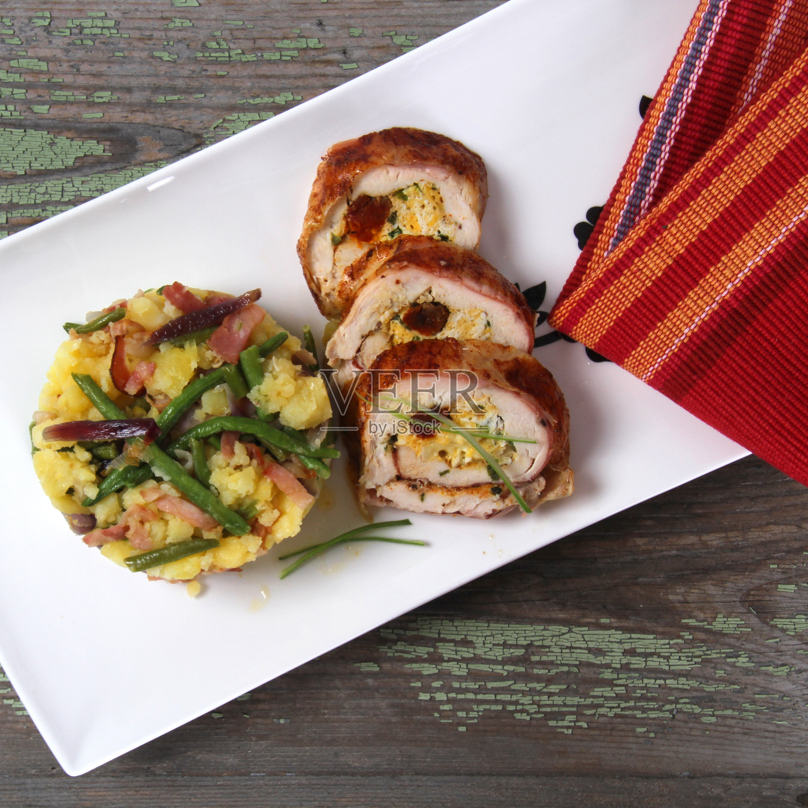 烤肉卷照片摄影图片