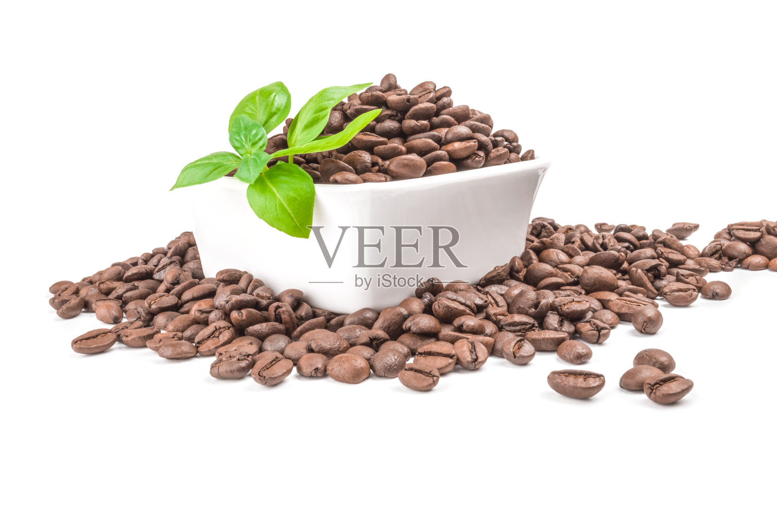 巴西咖啡孤立在一个白色背景裁剪照片摄影图片