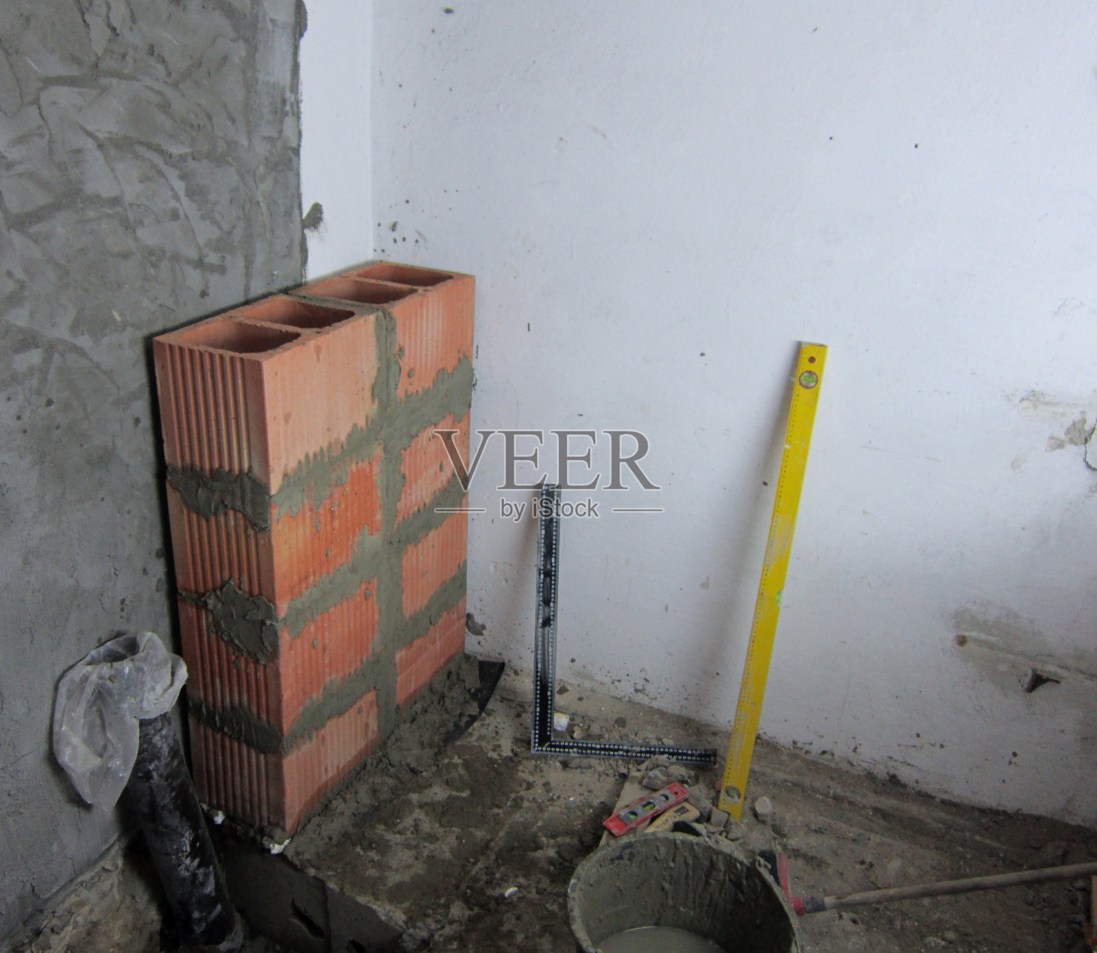 烟囱砌砖照片摄影图片