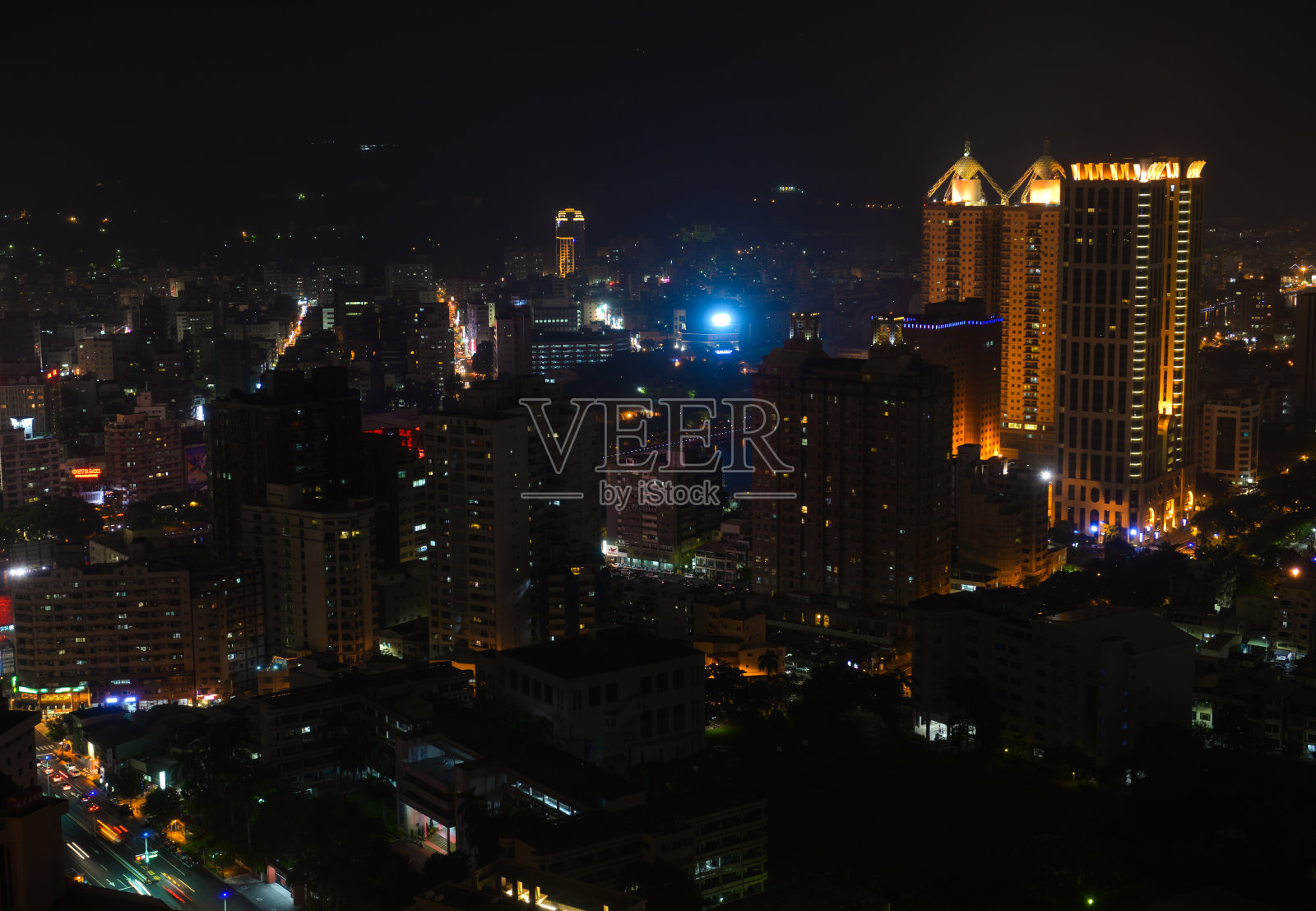 高雄市鸟瞰图照片摄影图片