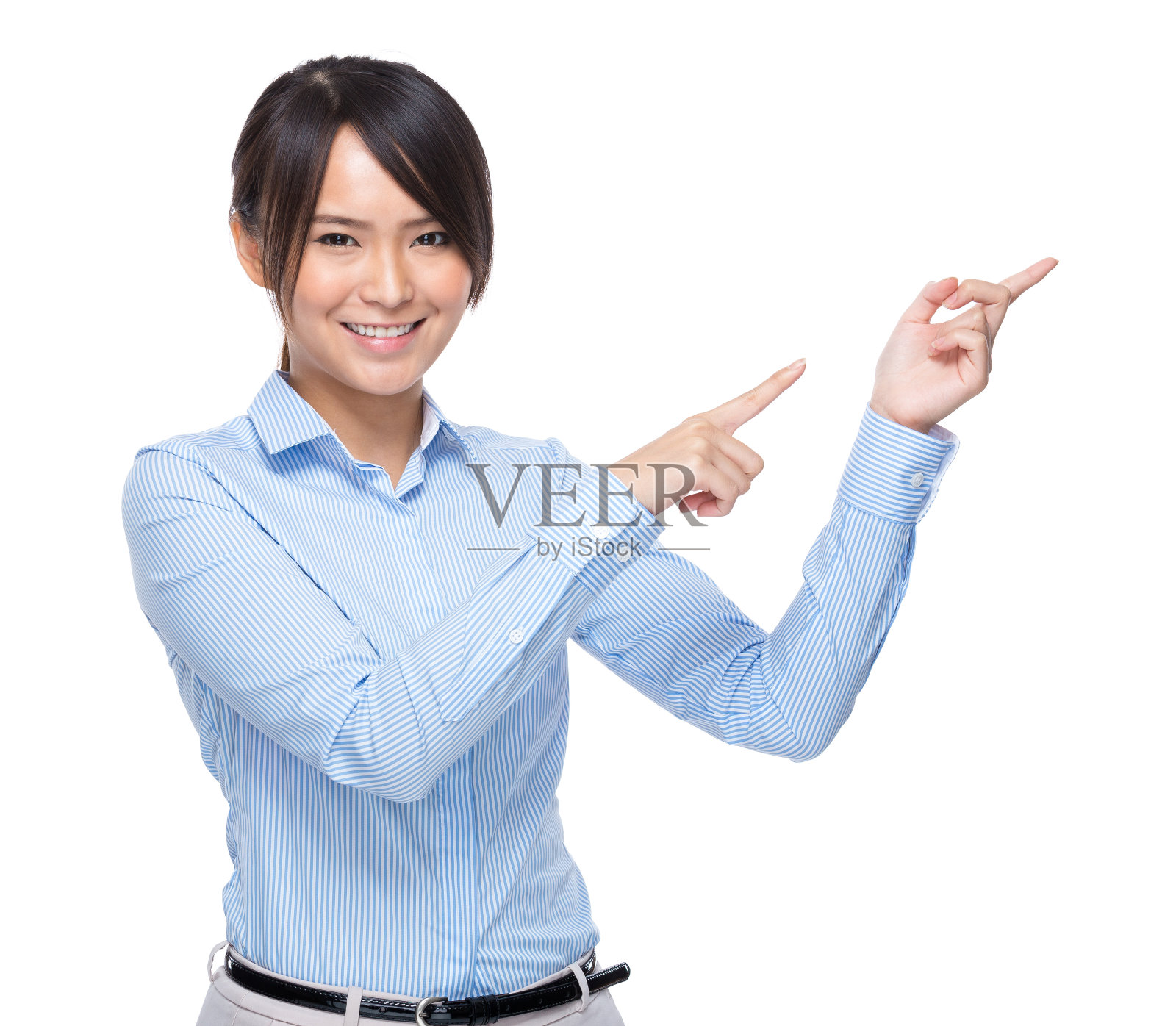 中国商人指出照片摄影图片