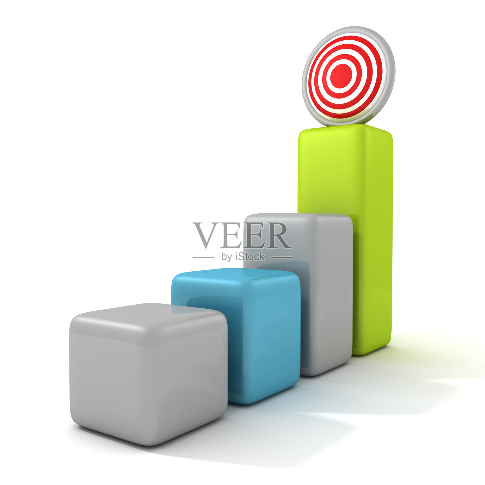 企业目标营销概念条形图照片摄影图片