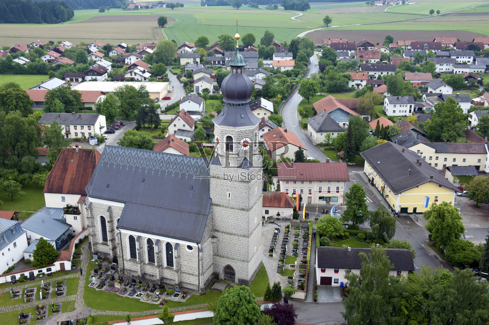 教堂鸟瞰图照片摄影图片