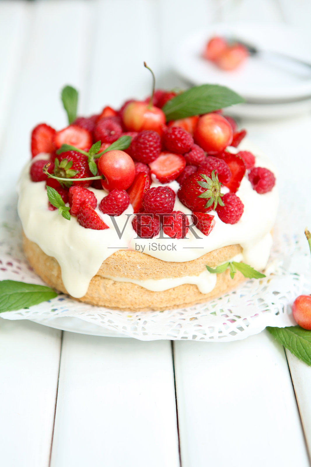 水果蛋糕照片摄影图片