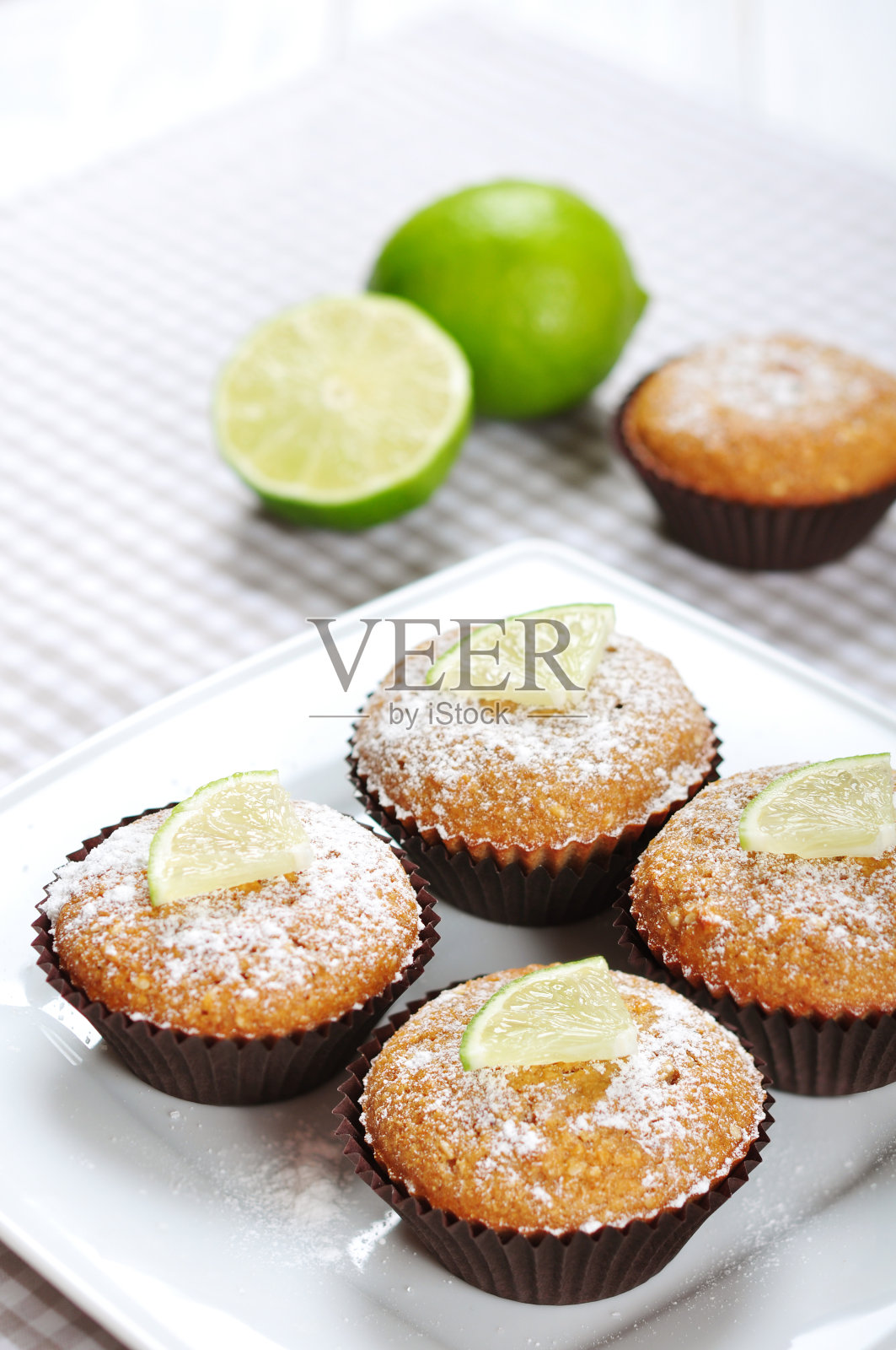 松饼与石灰照片摄影图片