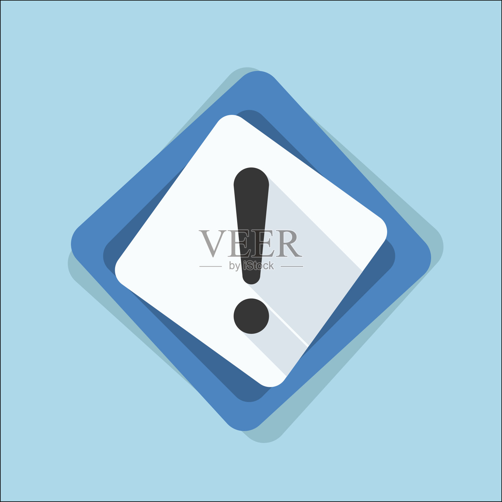 惊叹号危险标志说明插画图片素材