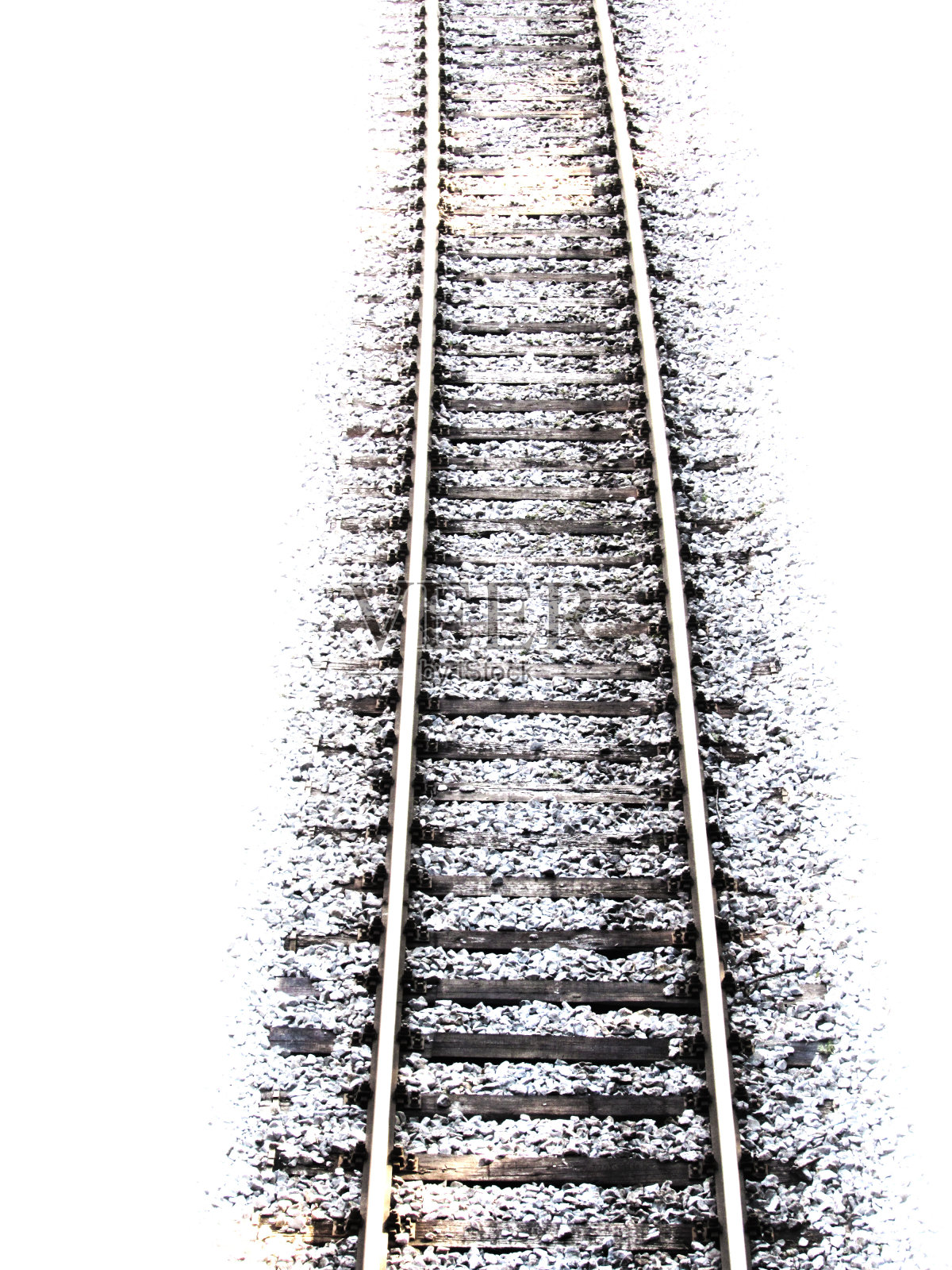 铁路轨道高角度视图照片摄影图片