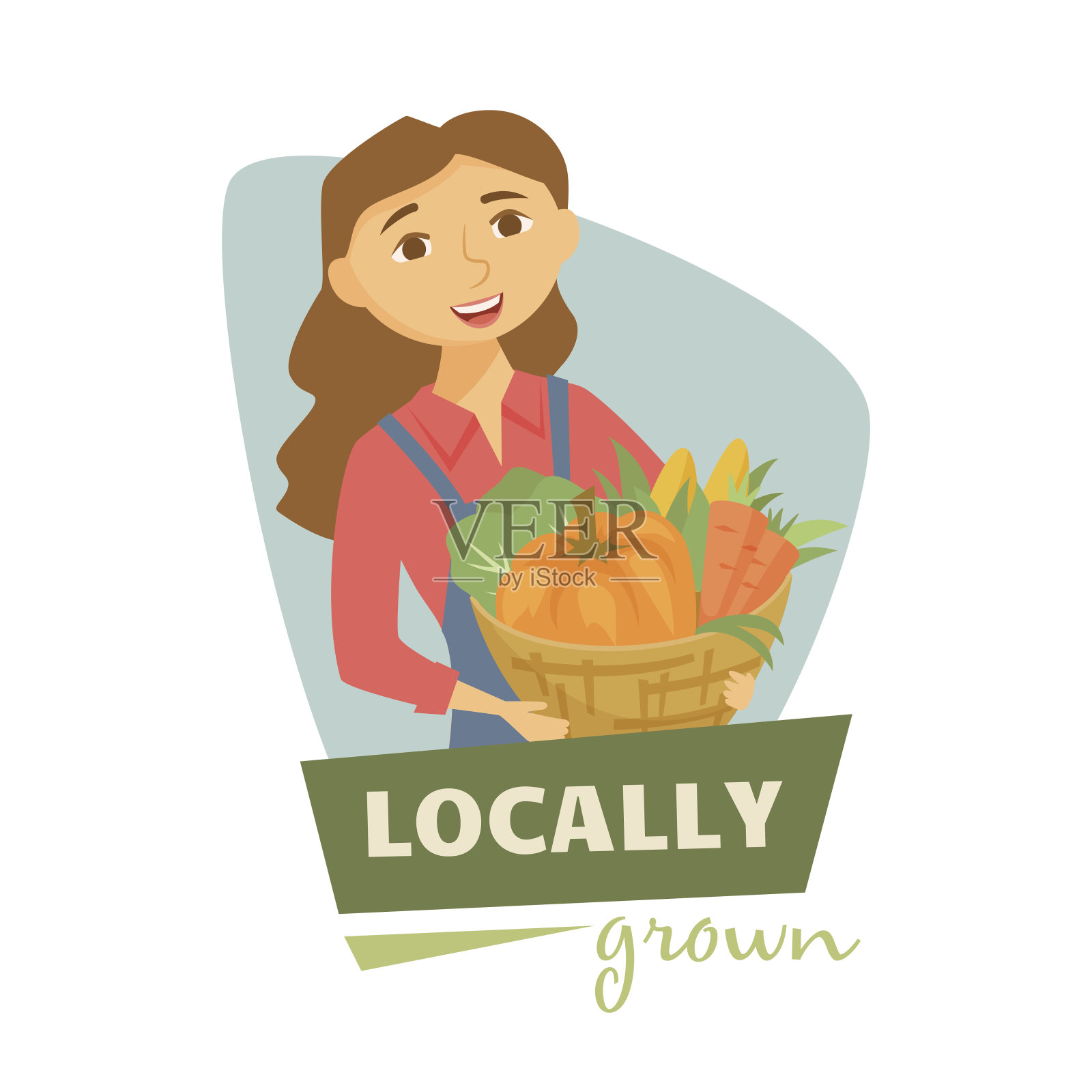 农民收获插画图片素材