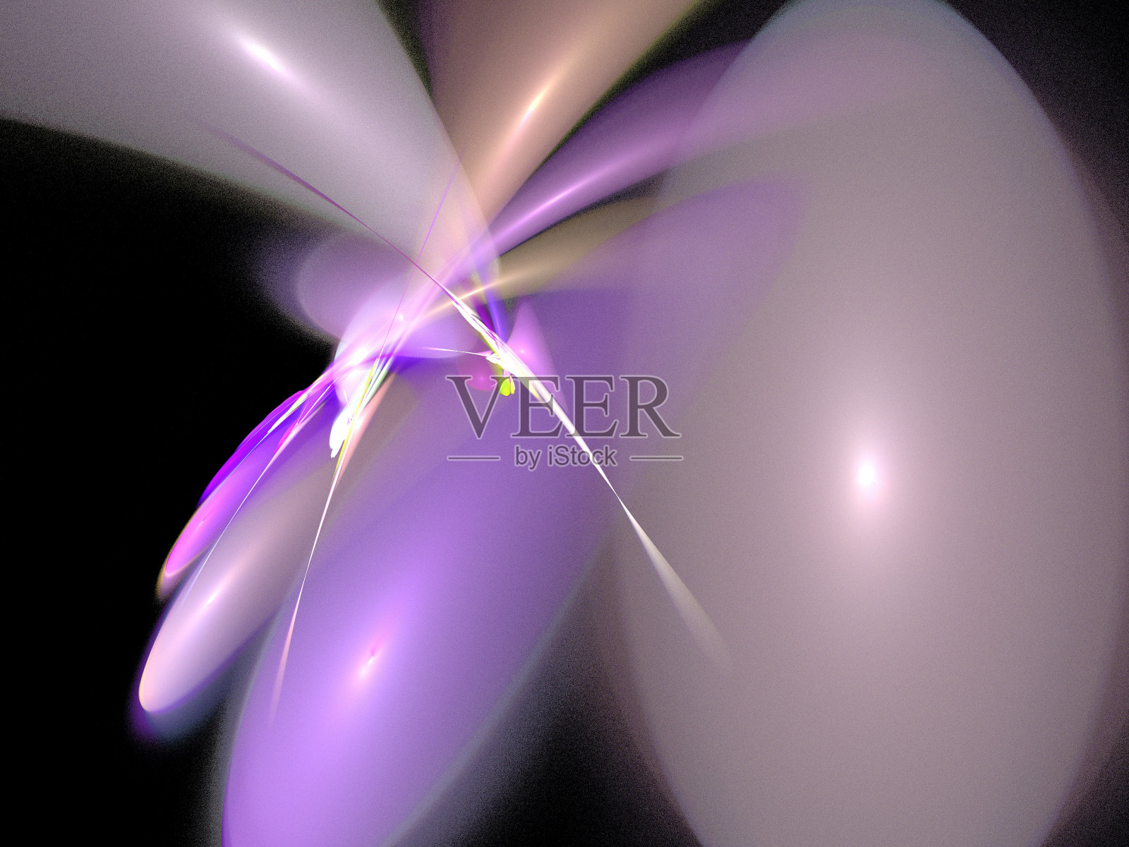 黑色上的数字分形照片摄影图片