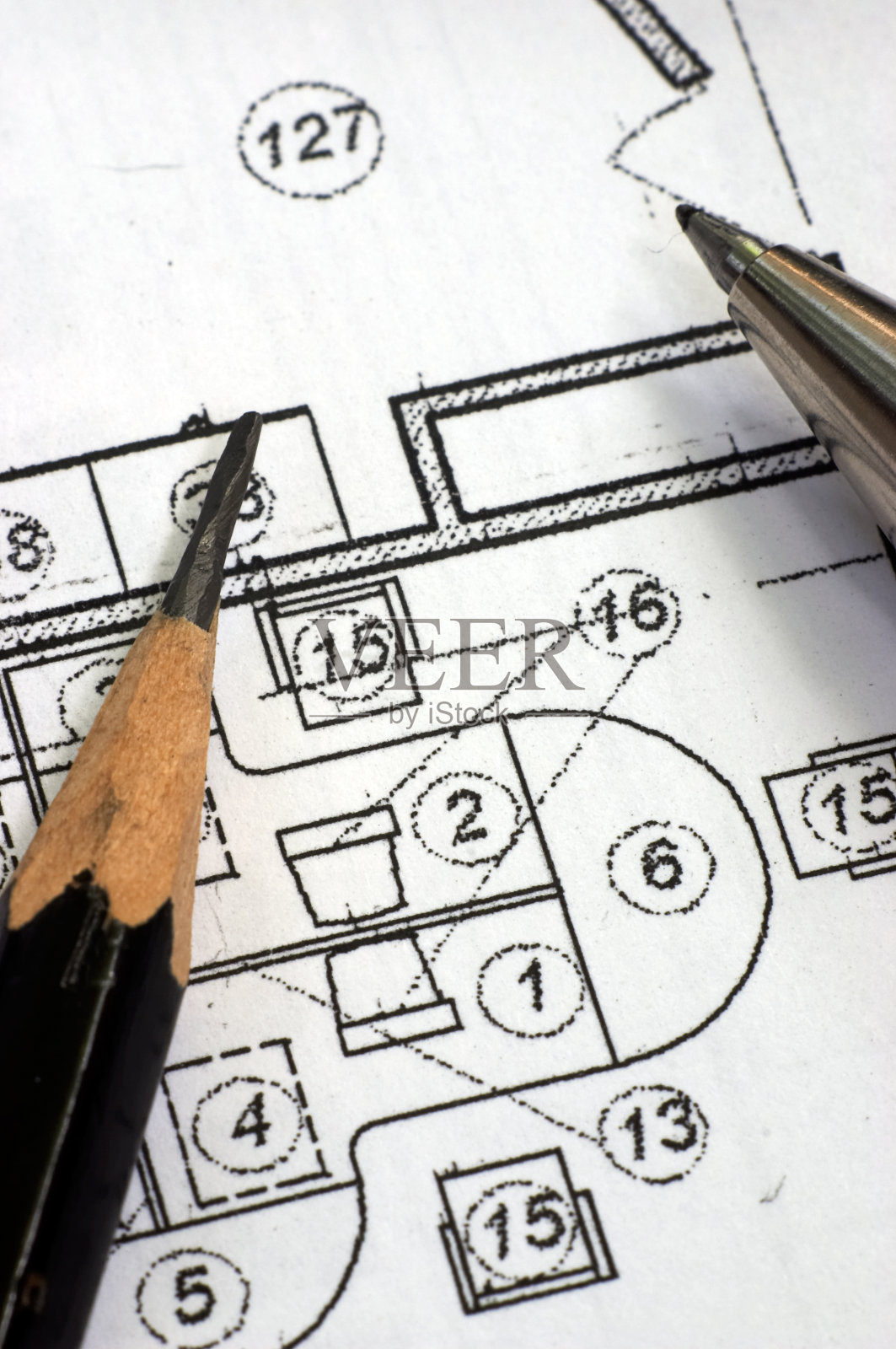 修正图纸照片摄影图片