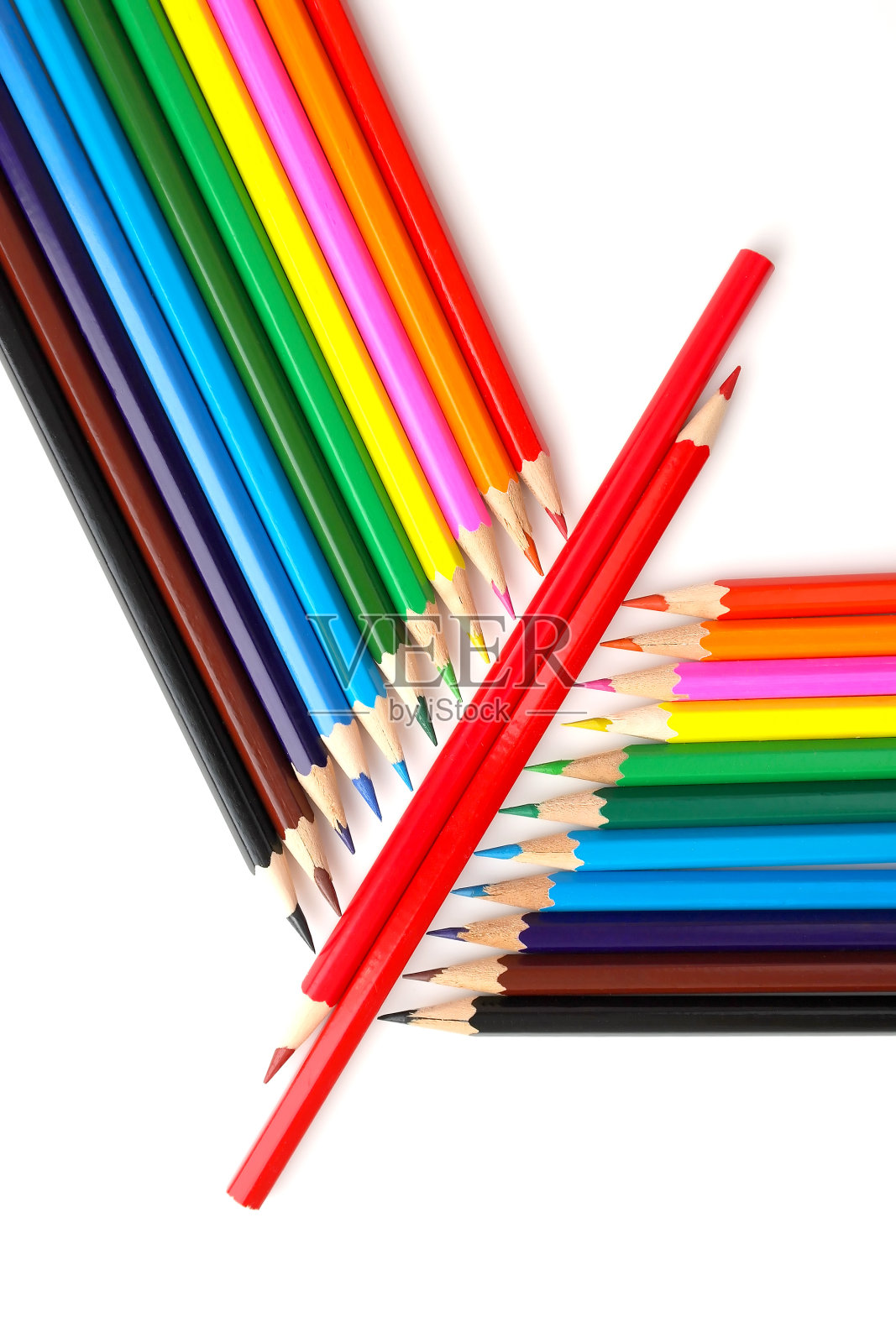 抽象背景,彩色铅笔照片摄影图片