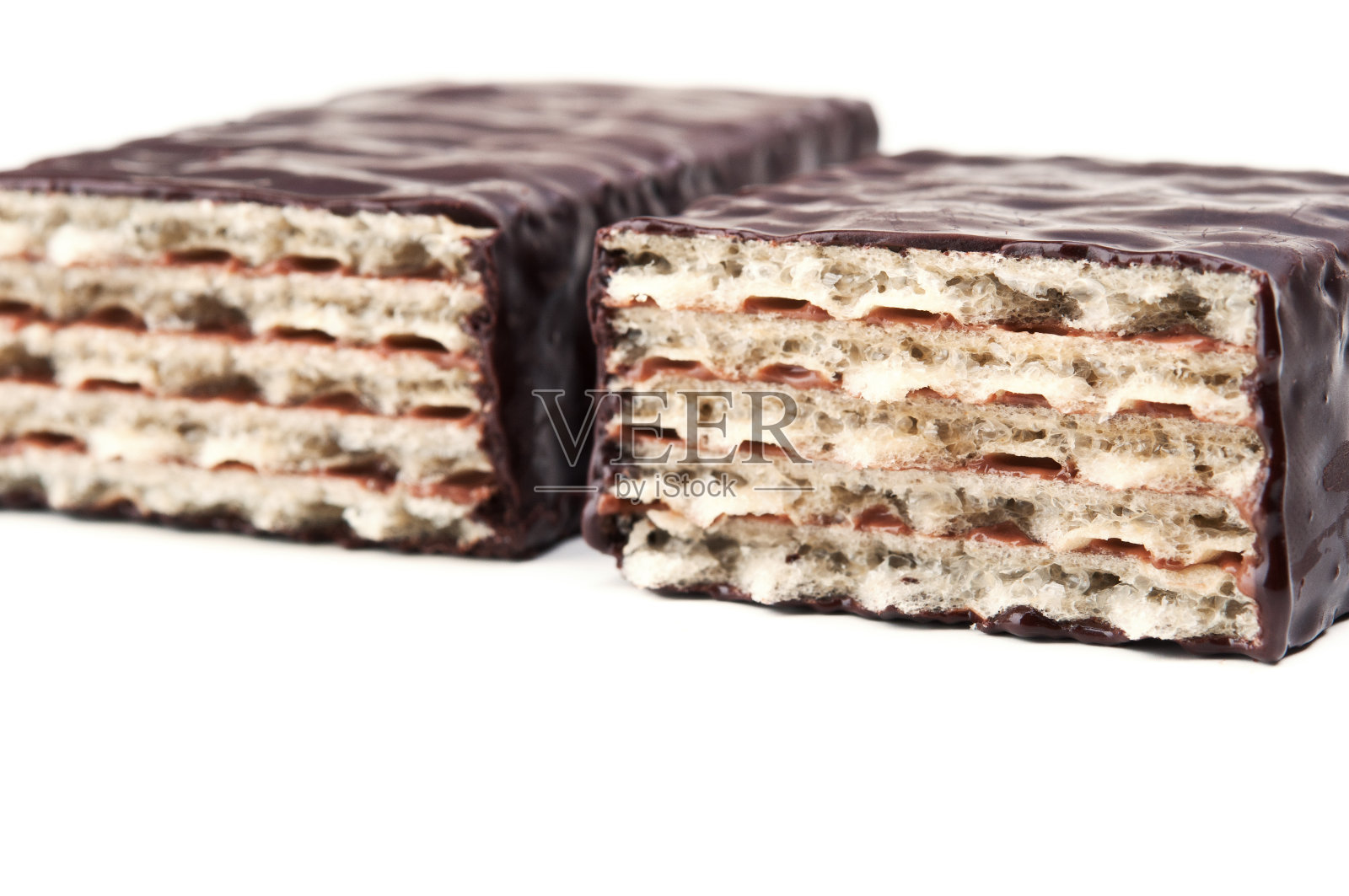 晶圆在巧克力中照片摄影图片