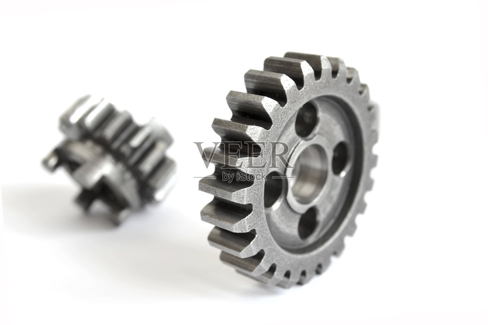 齿轮上的白色照片摄影图片